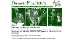 Desktop Screenshot of discoverfineacting.com